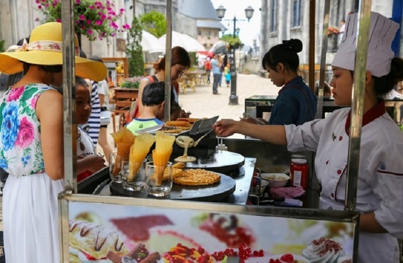 Món ăn đường phố tại Bà Nà hills