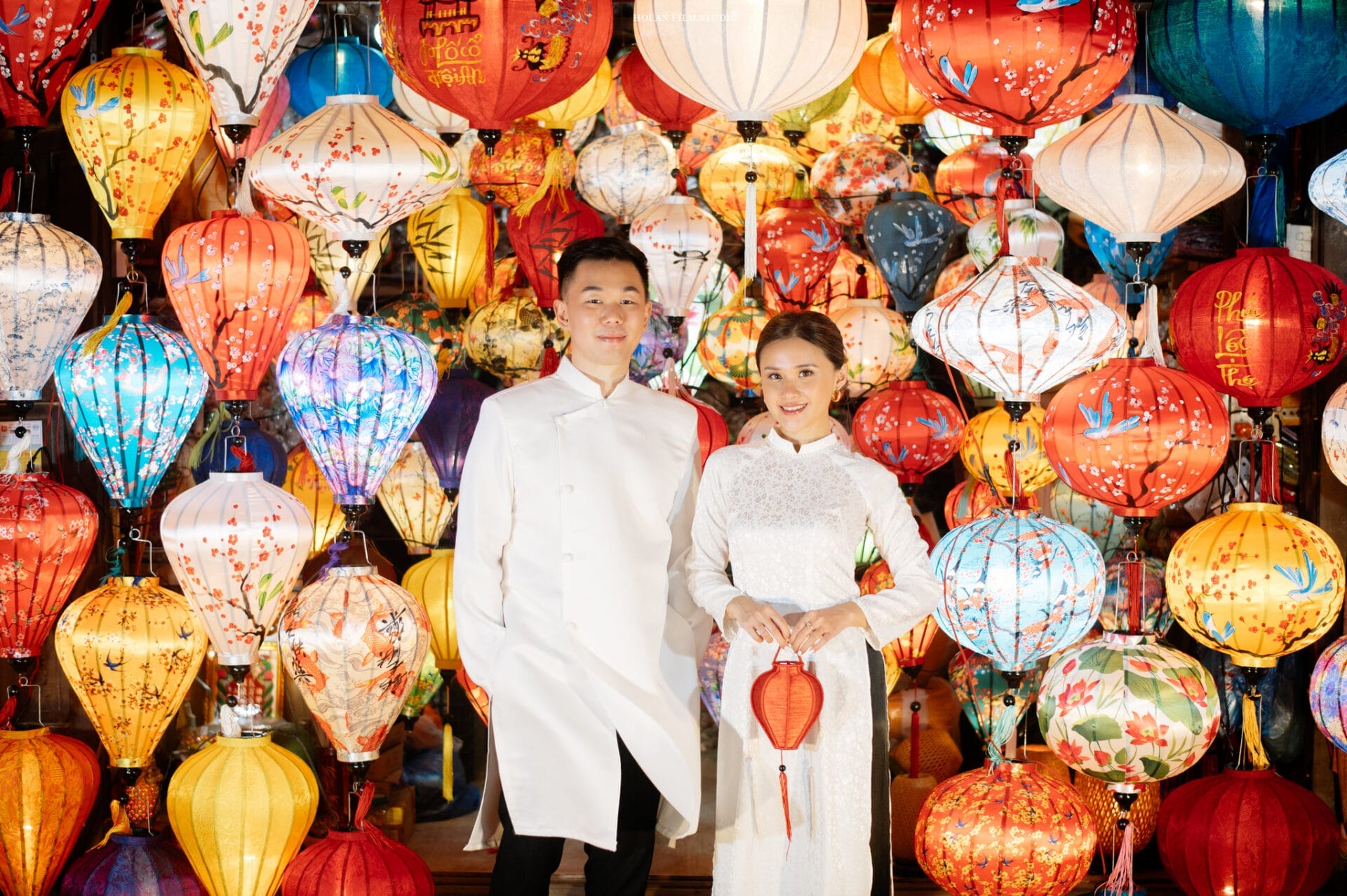 chụp ảnh concept áo dài Hội An